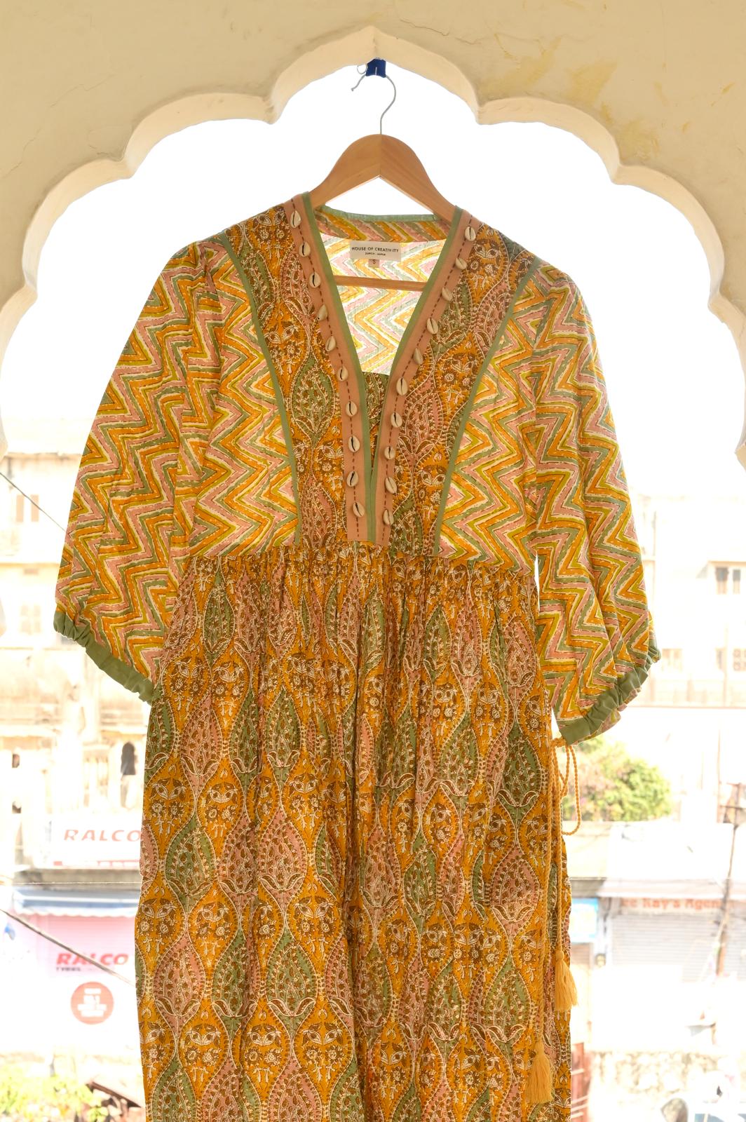 Mustard dress