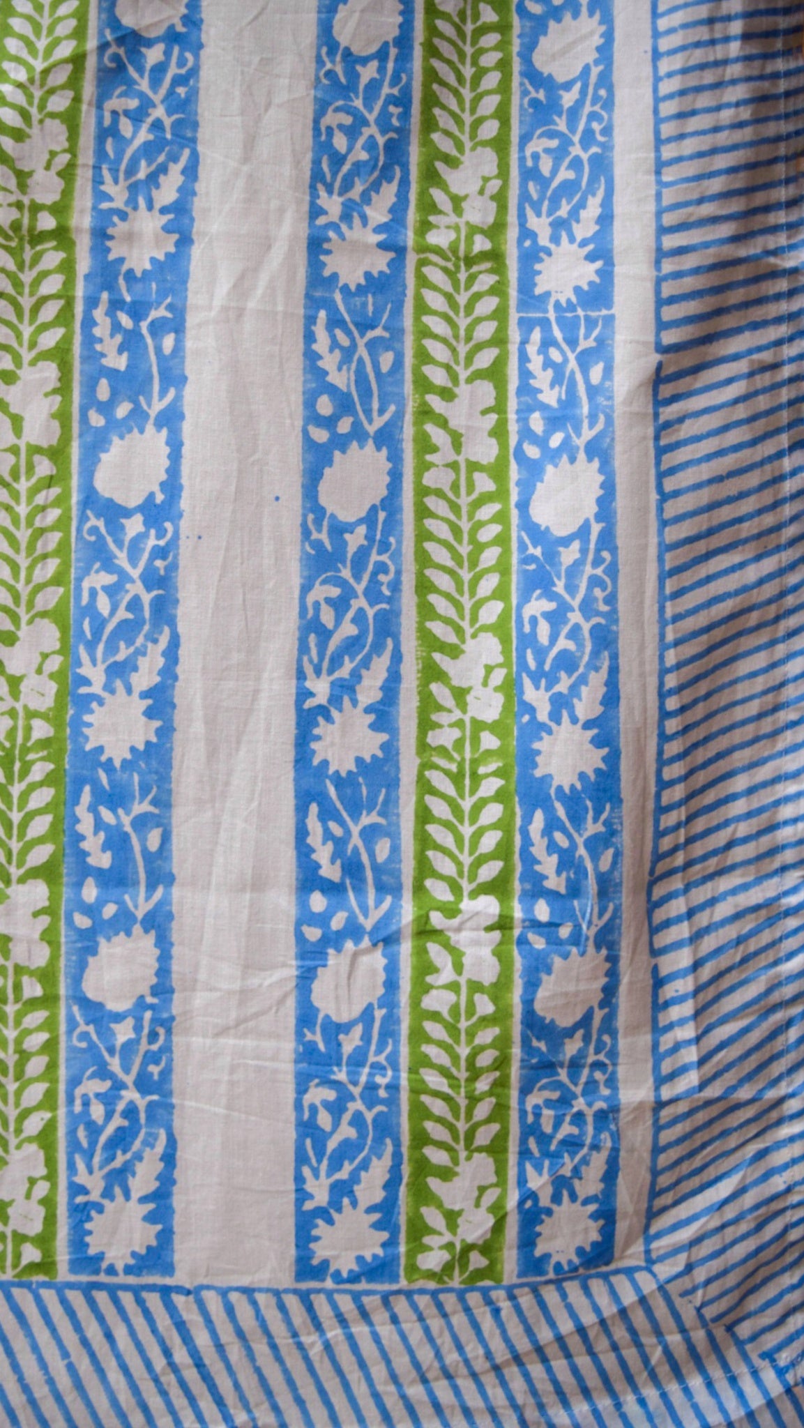 Sarong in Blue & Green stripe