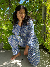 Load image into Gallery viewer, BLUE buti pyjama set
