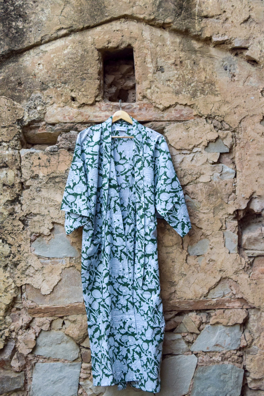 GREEN Paisely robe